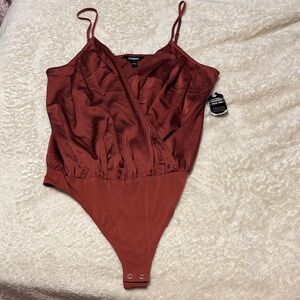 Express Women's Bodysuit in Rich Rust